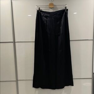 100% SILK Willi Smith Collection Black Maxi Skirt